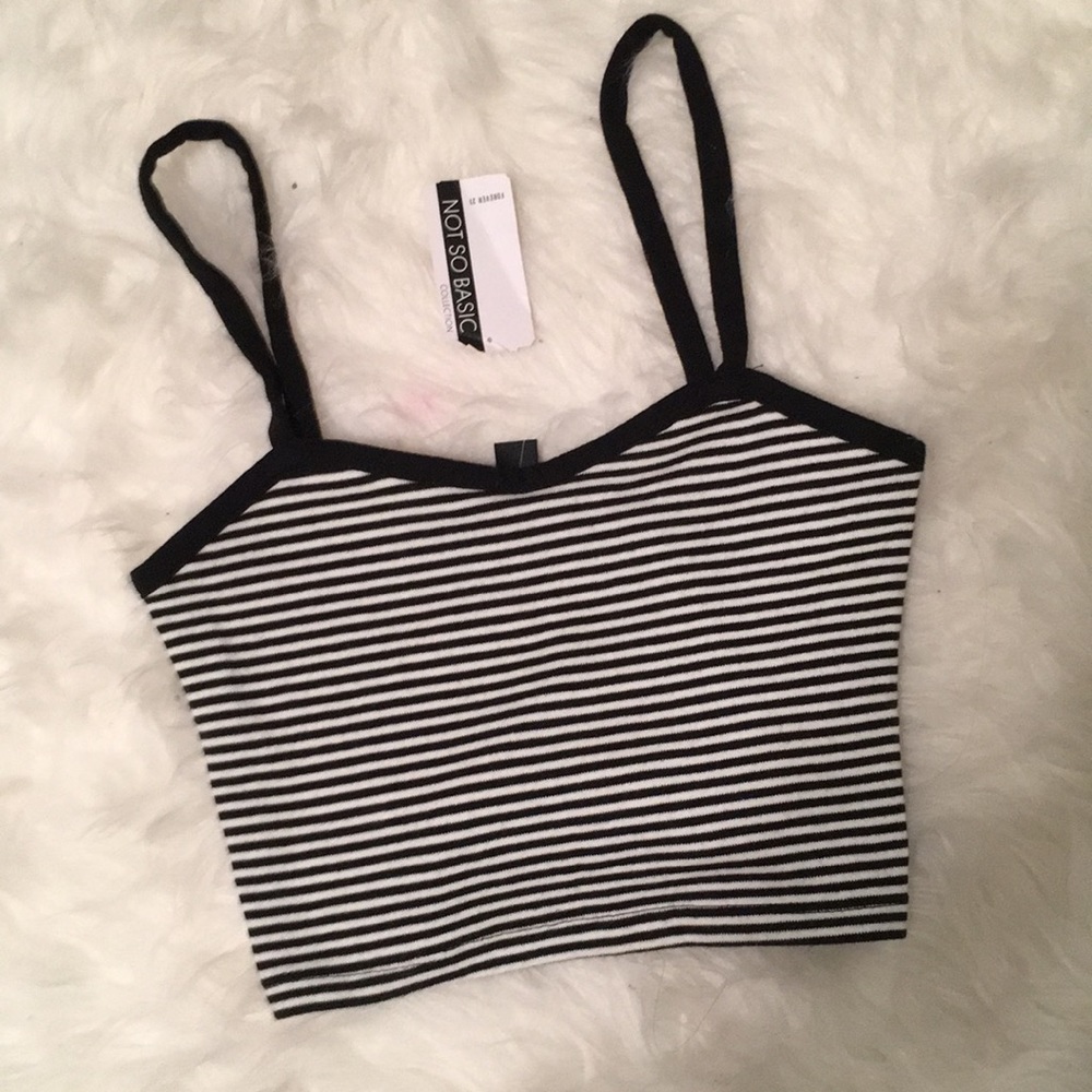 Striped crop top